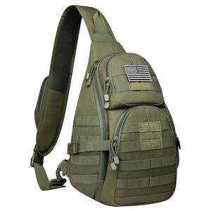 CCDW Tactical EDC Sling Backpack, Military Rover Shoulder Sling Bag Pack with Pi